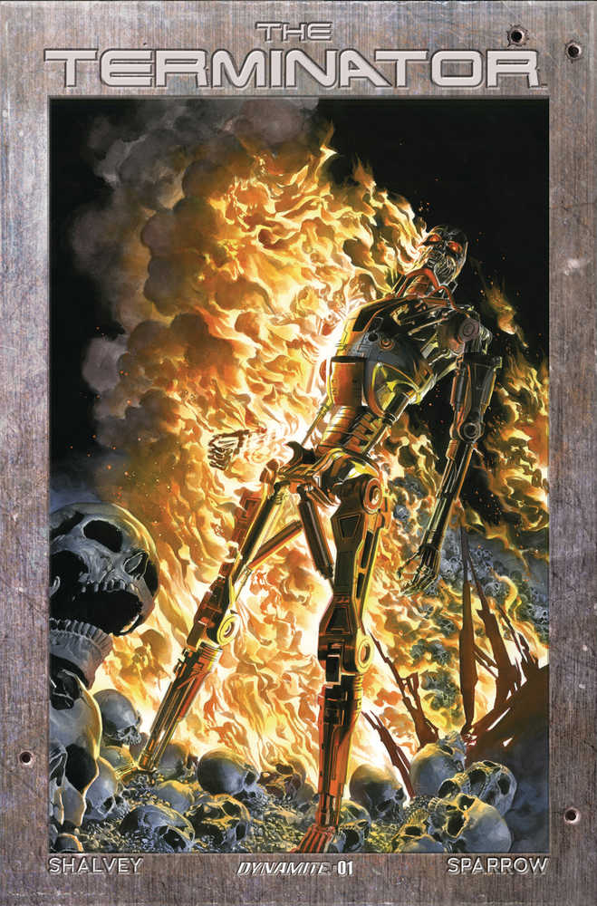 Terminator (2024) #1 Cover E Ross Burning Earth Icon