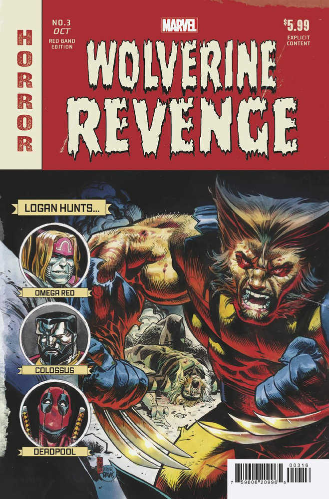 Wolverine: Revenge (2024) #3 Red Band Nic Klein Homage Variant [Polybagged]