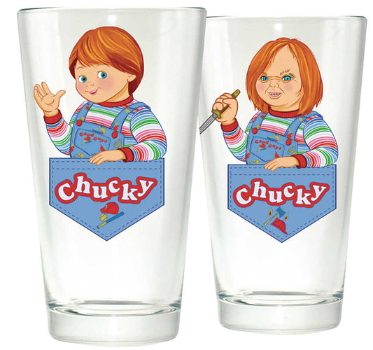 Chucky Clear Pint Glass