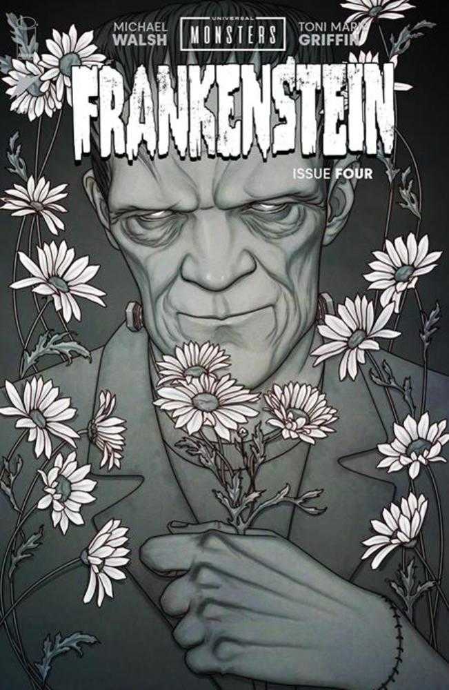 Universal Monsters: Frankenstein (2024) #4 (of 4) Cover D 1 in 25 Jenny Frison Classic Horror Black & White Variant