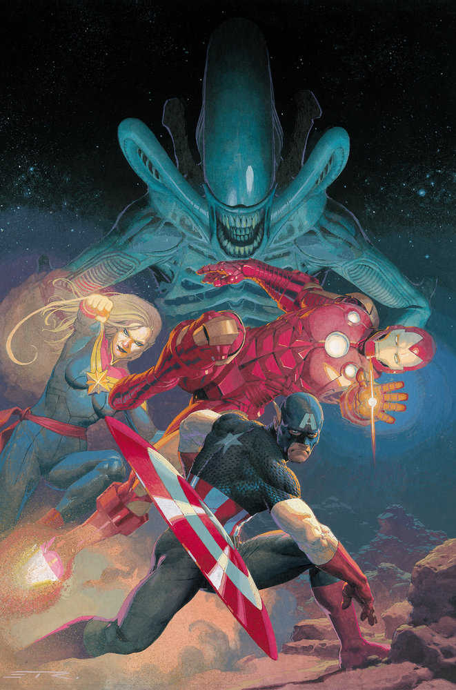 Aliens vs Avengers (2024) #1 (of 4) (2nd Print) Esad Ribic Ratio Virgin Variant