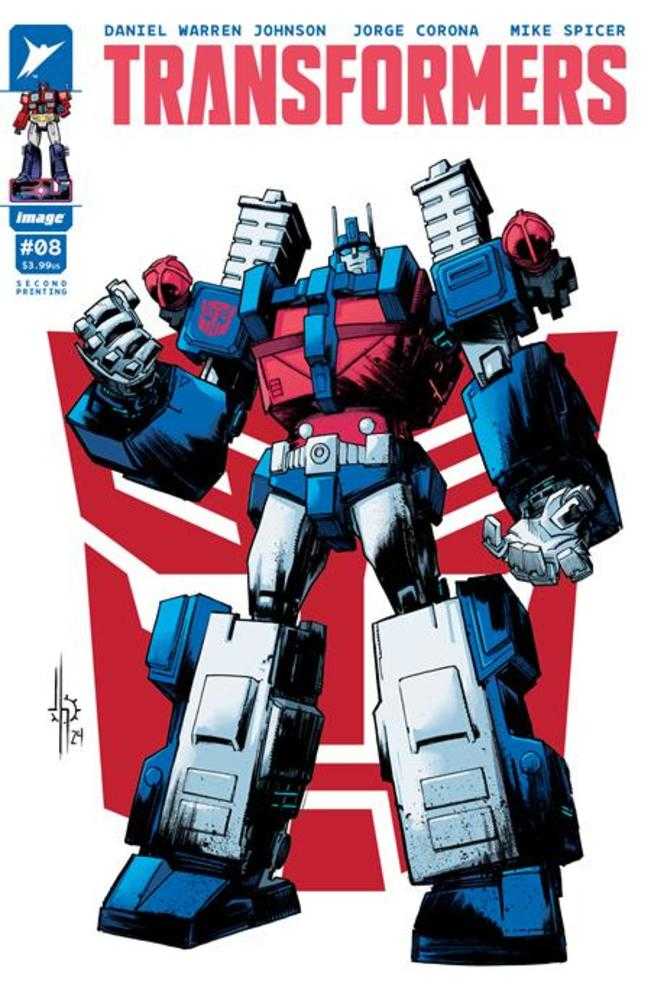 Transformers (2023) # 8 (2nd Print) Cover B Jason Howard Autobot Variant