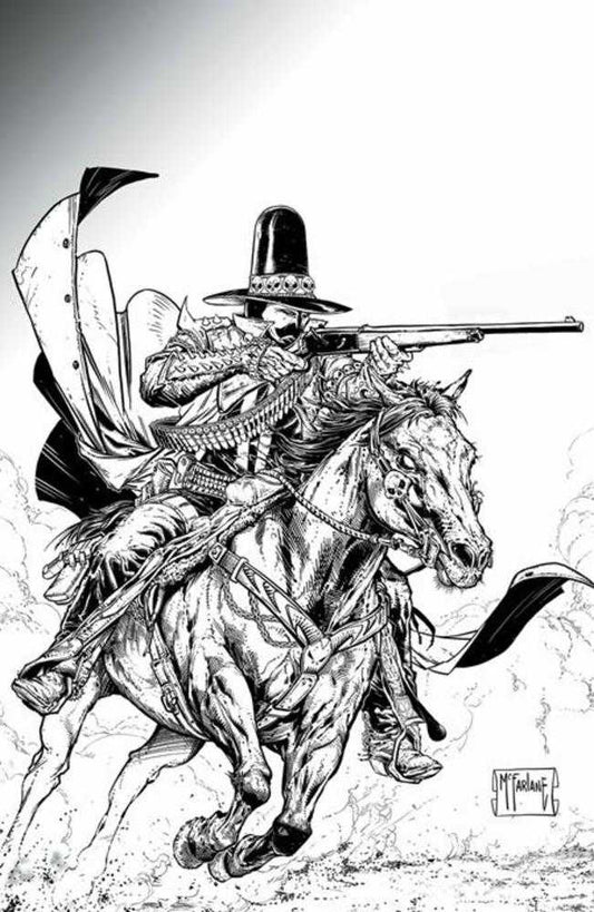 Deadly Tales Of The Gunslinger Spawn (2024) #1 Cover D 1 in 50 Todd McFarlane Black & White Full Art Variant