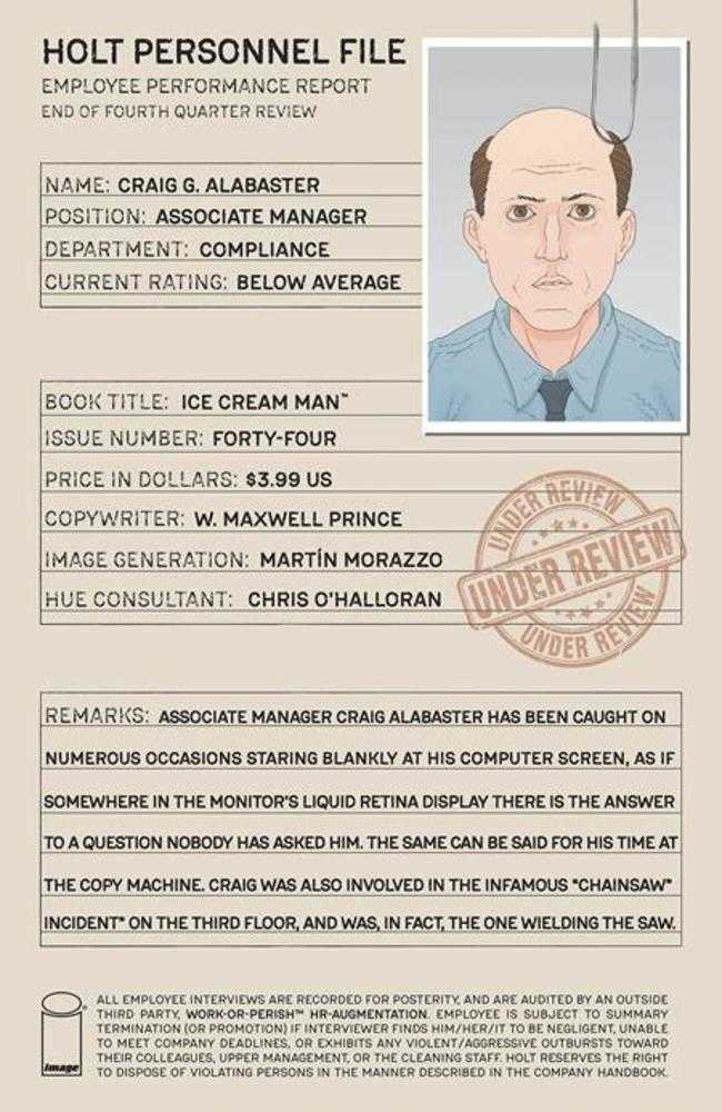 Ice Cream Man (2018) #44 Cover A Martin Morazzo & Chris Ohalloran (Mature)