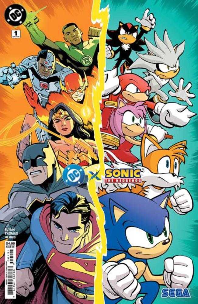 DC X Sonic The Hedgehog (2025) #1 (of 5) Cover B Ethan Young Variant