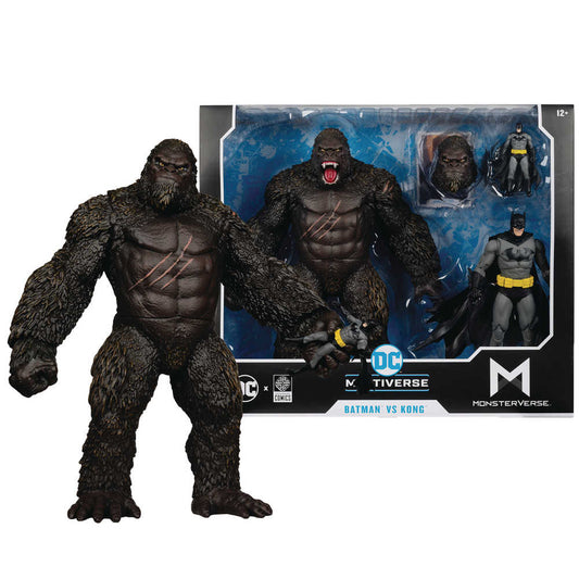 DC Jl Monsterverse Batman V Kong Figure 2pk