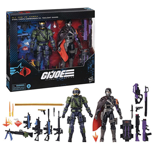 G.I. Joe Class Steel Corps Cmdr / Twilight Guard 6in Action Figure 2pk (N