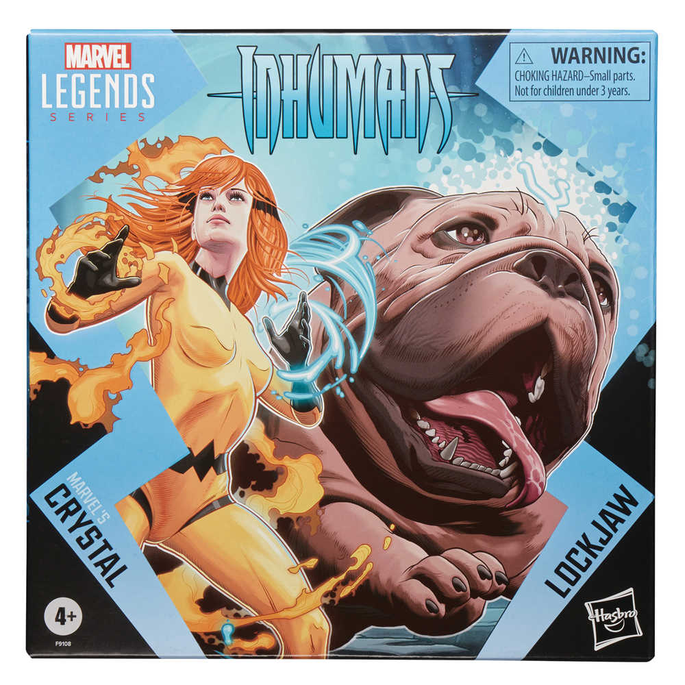 Marvel Legends Inhumans Crystal & Lockjaw 6in Action Figure 2pk  (