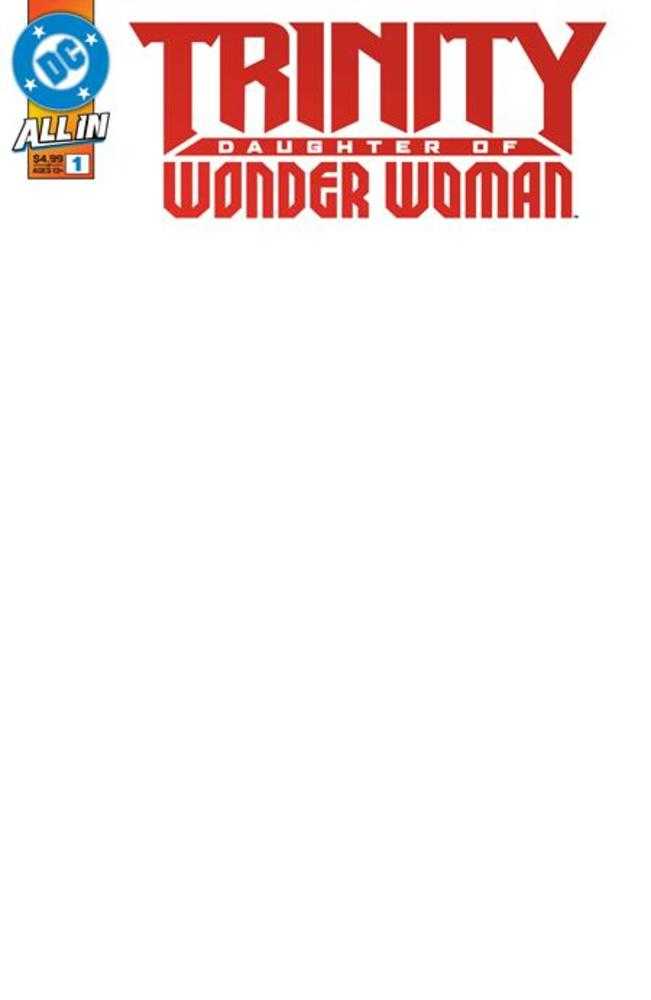 Trinity: Daughter Of Wonder Woman (2025) #1 (of 6) Cover F Blank Card Stock Variant