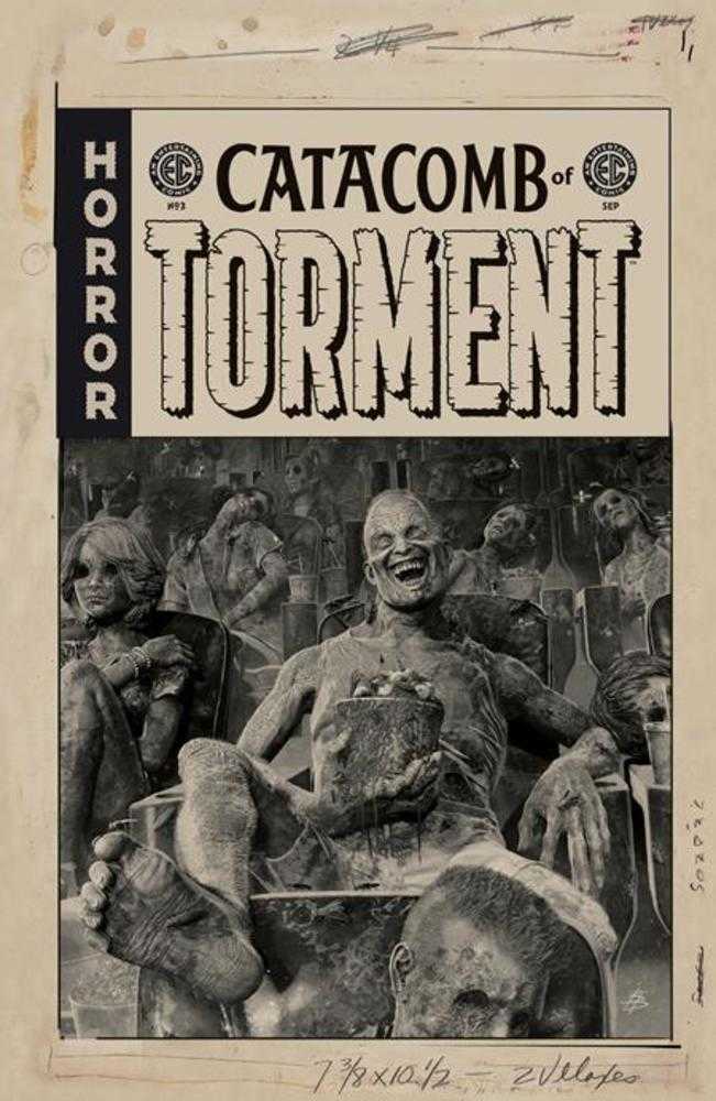 EC Catacomb Of Torment (2025) #3 Cover D Bjorn Barends B&W 1:20 Artist Edition Variant