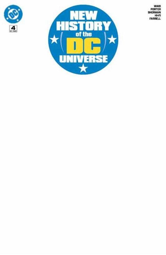 New History Of The DC Universe #4 (Of 4) Cover F Blank Card Stock Variant
