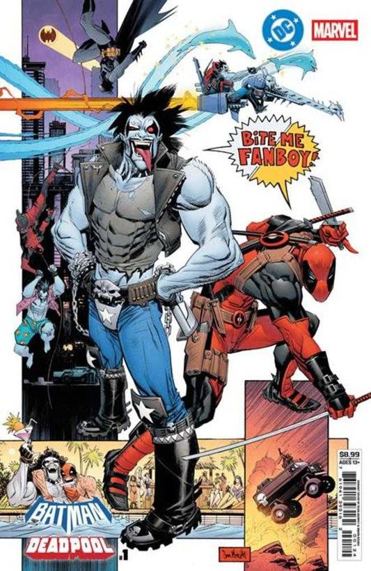 DC Marvel Batman Deadpool #1 (One Shot) Cover M Sean Gordon Murphy Lobo Deadpool Card Stock Variant