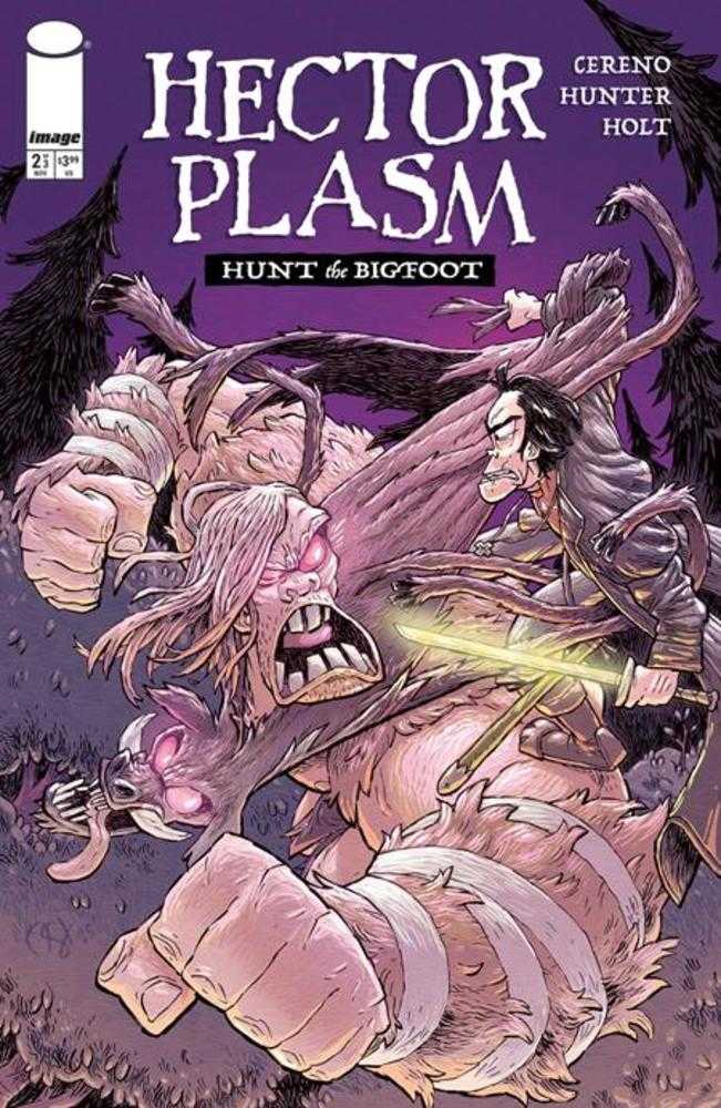 Hector Plasm Hunt The Bigfoot #2 (Of 3) Cover A Derek Hunter & Spencer Holt (Mature)