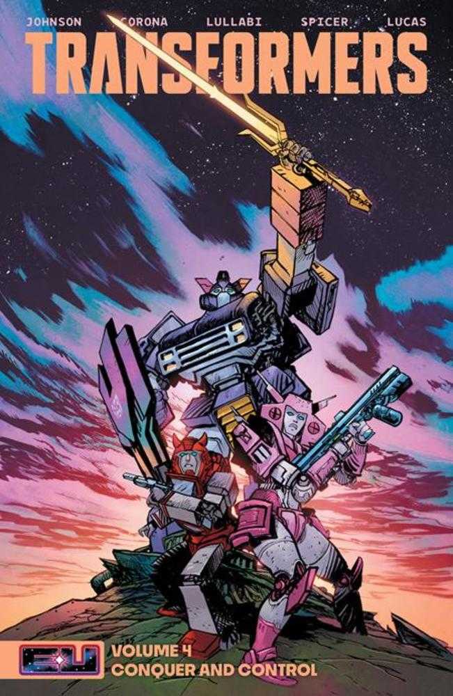 Transformers [2023] Vol 04: Conquer And Control TPB Direct Market Daniel Warren Johnson Sword Cover