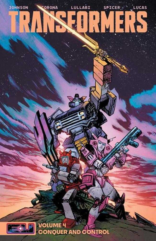 Transformers [2023] Vol 04: Conquer And Control TPB Direct Market Daniel Warren Johnson Sword Cover