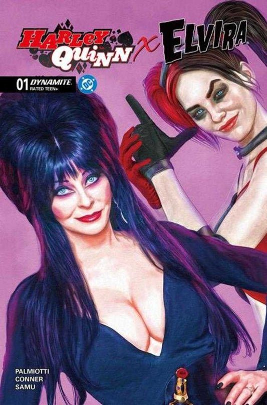 Harley Quinn X Elvira (2025) #1 Cover Y Mark Spears Pink FOC Bonus 1:10 Variant