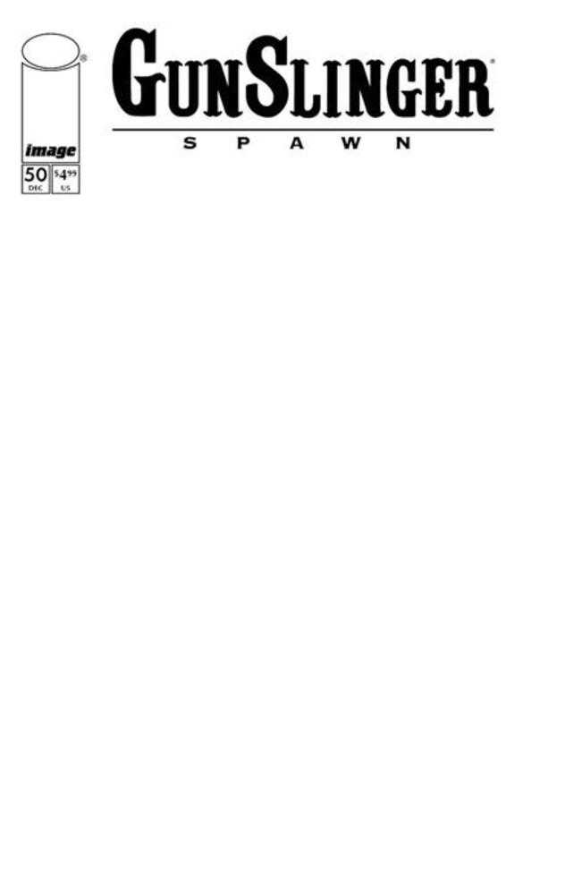 Gunslinger Spawn #50 Cover D Blank Sketch Variant