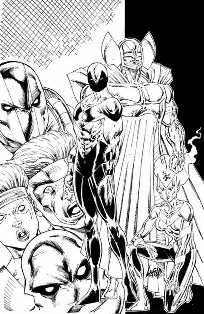 Youngblood #1 (2025) (2nd Print) Cover C Rob Liefeld Black & White 1:10 Virgin Variant