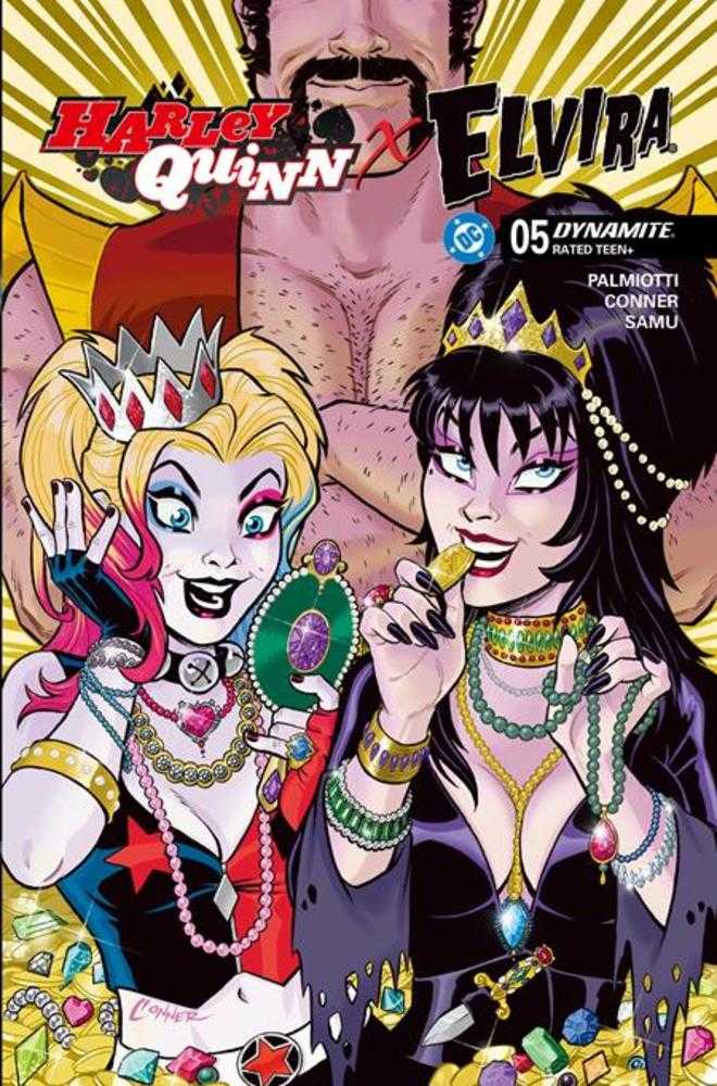 Harley Quinn X Elvira #5 Cover H Amanda Conner 1:10 Jewels Variant