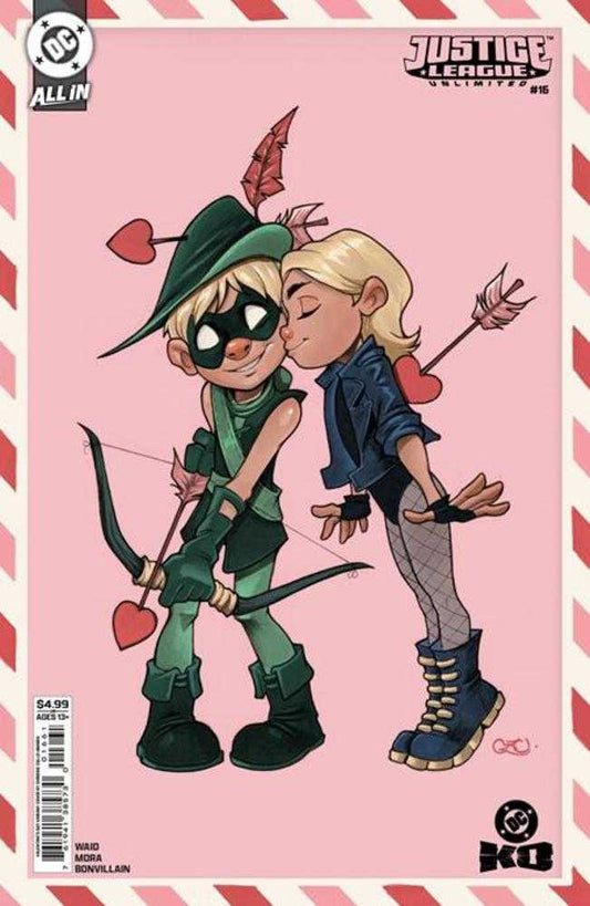 Justice League Unlimited #16 Cover F Chrissie Zullo Valentines Day Card Stock Variant (DC K.O.)