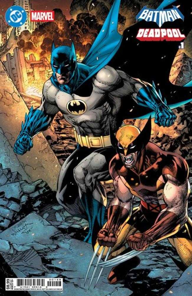 DC Marvel Batman Deadpool #1 (2nd Print) Cover B Jim Lee & Scott Williams Card Stock Variant