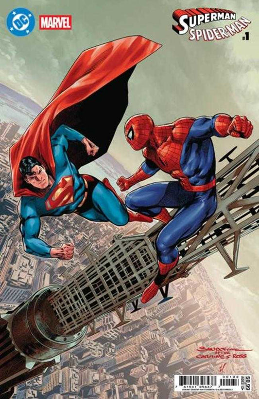 DC Marvel Superman Spider-Man #1 (One Shot) Cover S Rafa Sandoval Card Stock Variant