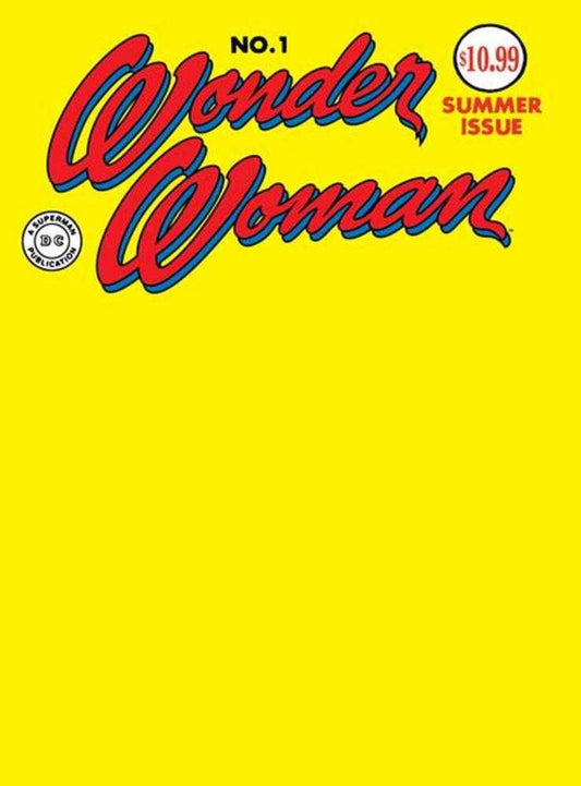 Wonder Woman #1 Facsimile Edition Cover B Blank Card Stock Variant (2026 Edition)