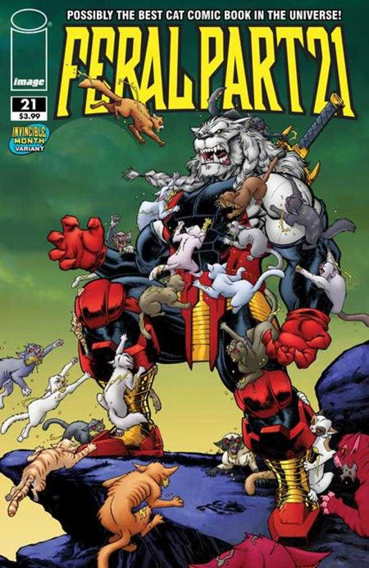 Feral #21 Cover E Tony Fleecs & Trish Forstner Invincible Team Up Variant