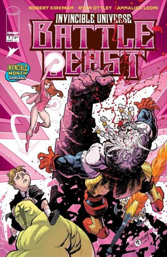 Invincible Universe Battle Beast #7 Cover H Ryan Ottley & Annalisa Leoni Invincible Team Up Variant
