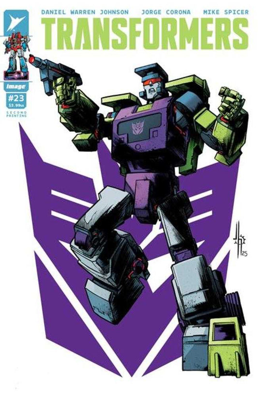 Transformers #23 (2nd Print) Cover A Jason Howard Decepticon