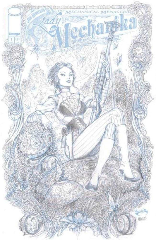 Lady Mechanika The Mechanical Menagerie #1 (Of 4) Cover C Joe Benitez & Martin Montiel B&W 1:10 Variant