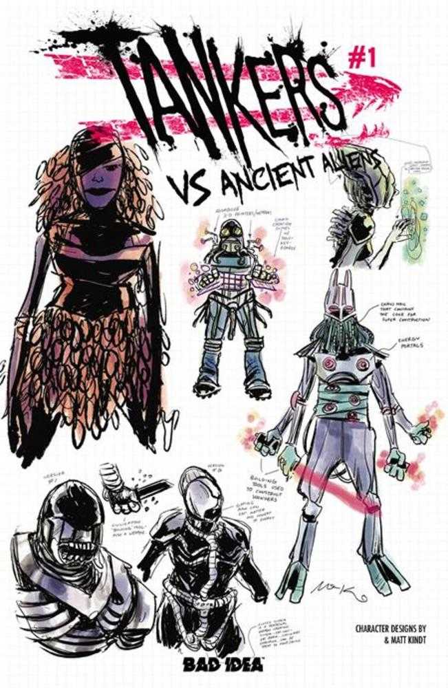 Tankers vs Ancient Aliens #1 (Of 4) Cover F Matt Kindt 1:20 Design Variant