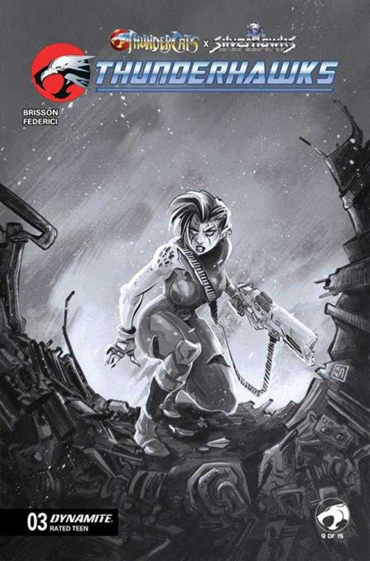 Thundercats X Silverhawks Thunderhawks #3 Cover G Alessendro Ranaldi 1:10 Line Art Variant