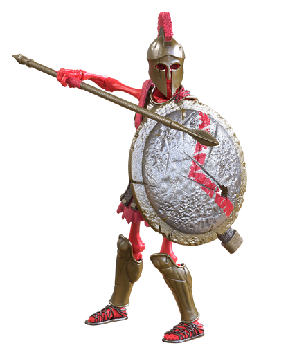 Epic H.A.C.K.S. Action Figure: Spartan Warrior Skeleton