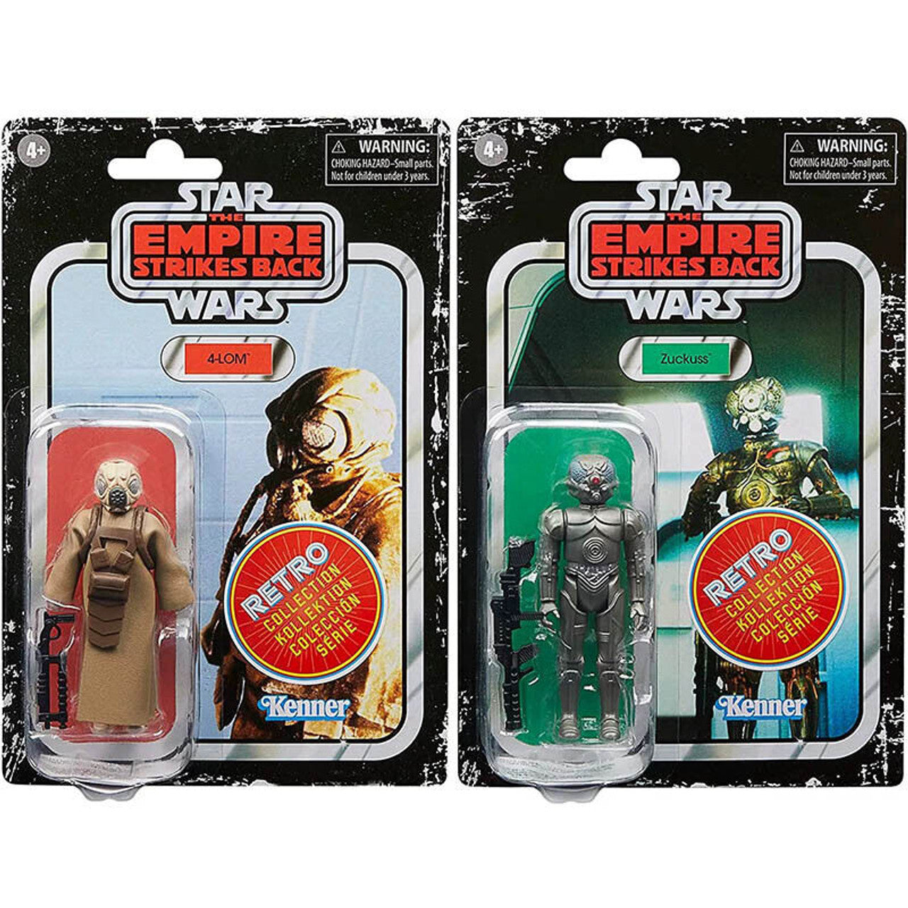 Star Wars Retro Collection 3&3/4" Zuckuss & 4-LOM 2pc AF Set