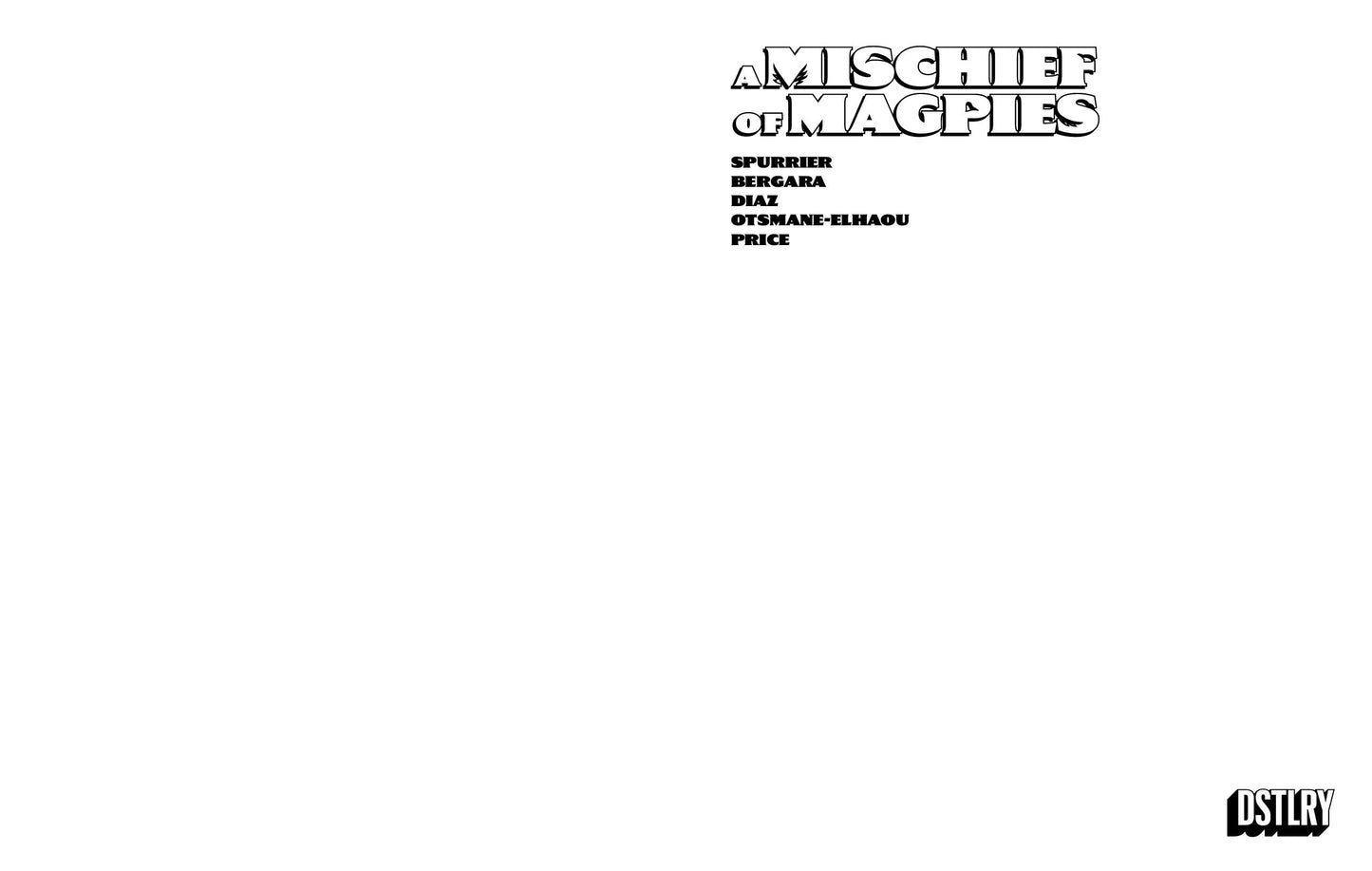 A Mischief Of Magpies #1 Cover F Blank Sketch Variant