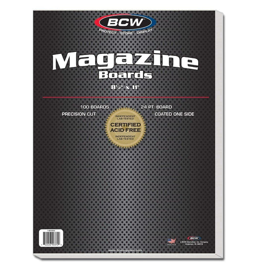 BCW Magazine Comic Boards (100 pack)