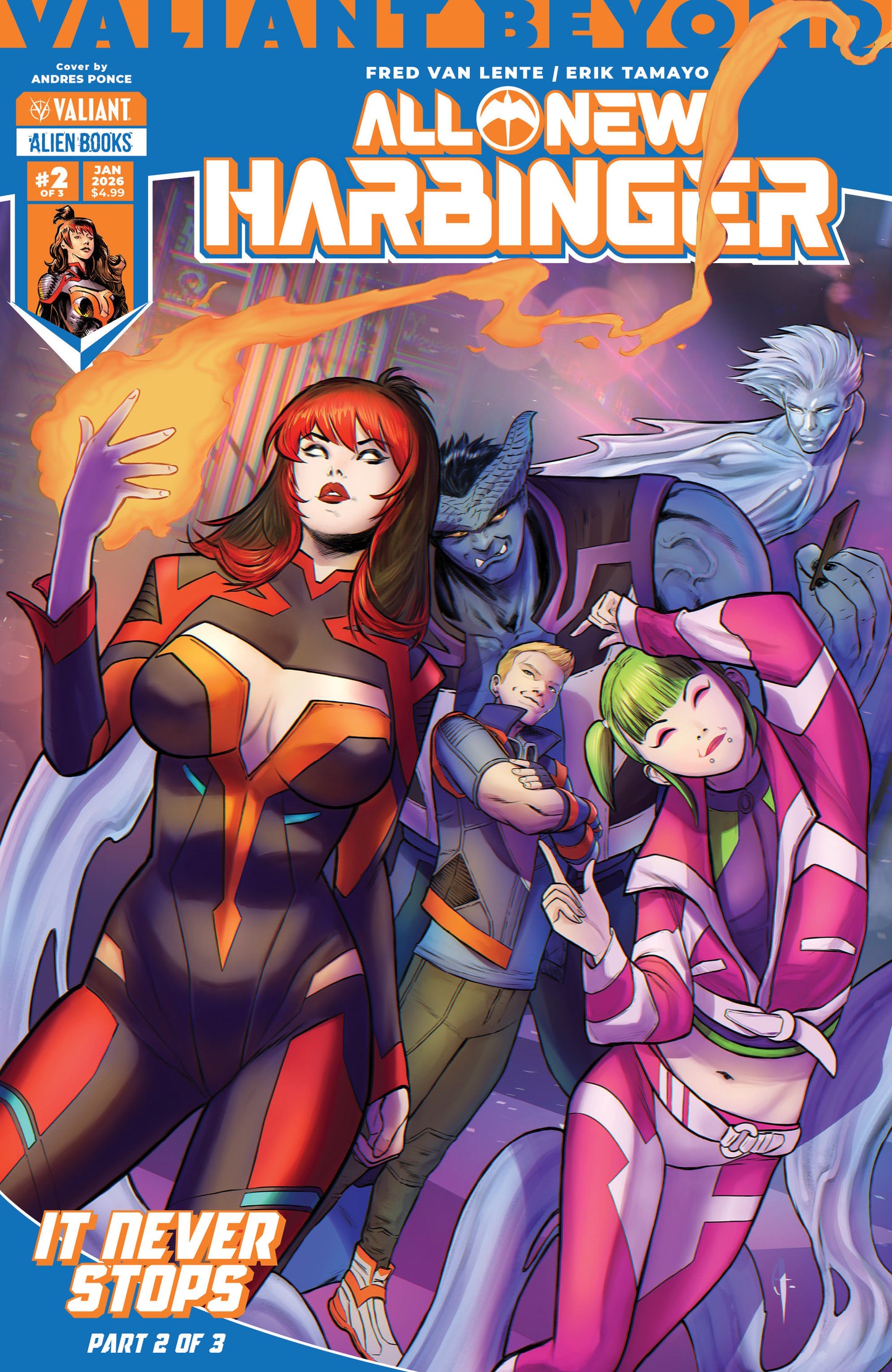 Valiant Beyond: All New Harbinger #5  It Never Stops #2 Cover A (Ponce)