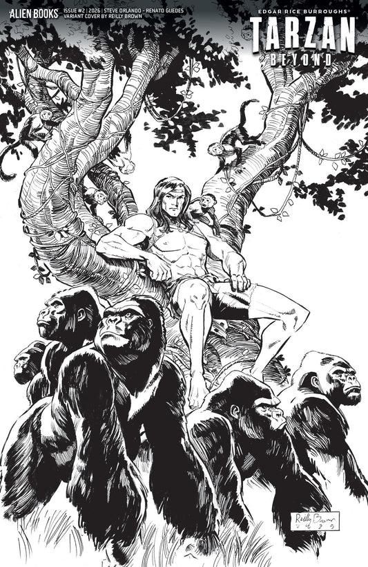 Tarzan Beyond #2 Variant D (Brown Black & White)
