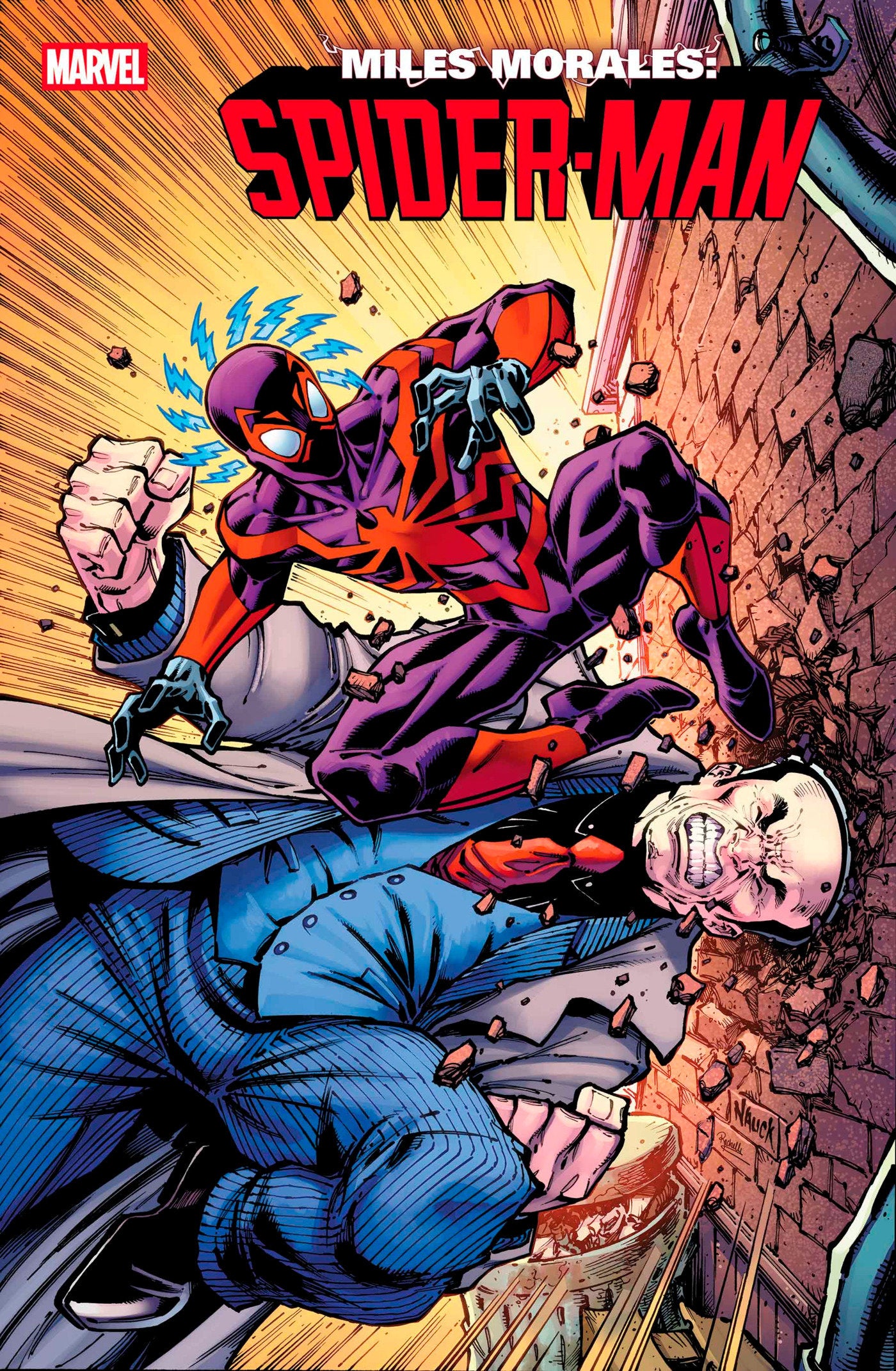Miles Morales: Spider-Man (2022) #34 Todd Nauck Bring On The Bad Guys Variant
