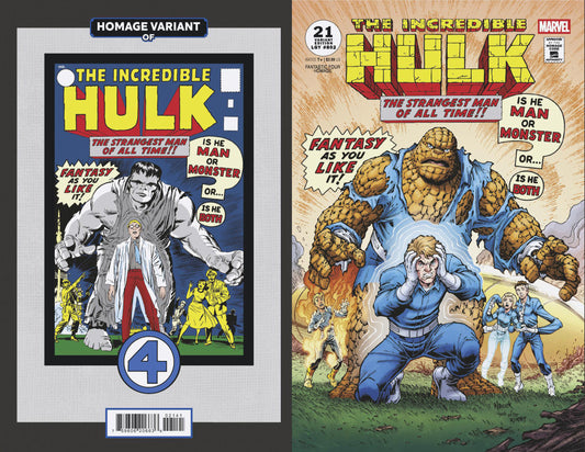 Incredible Hulk (2023) #21 Todd Nauck Fantastic Four Homage Variant