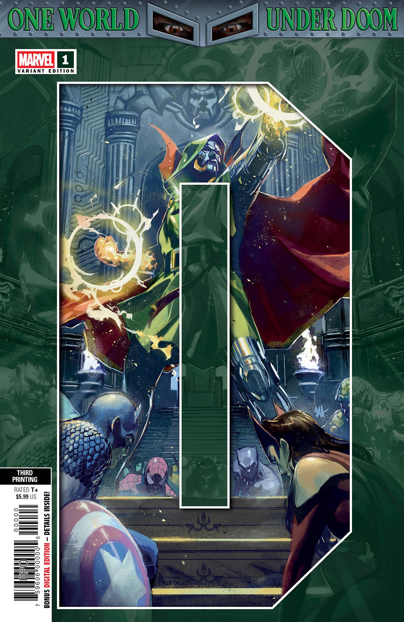 One World Under Doom (2025) #1 (of 9) (3rd Print) Ben Harvey Variant