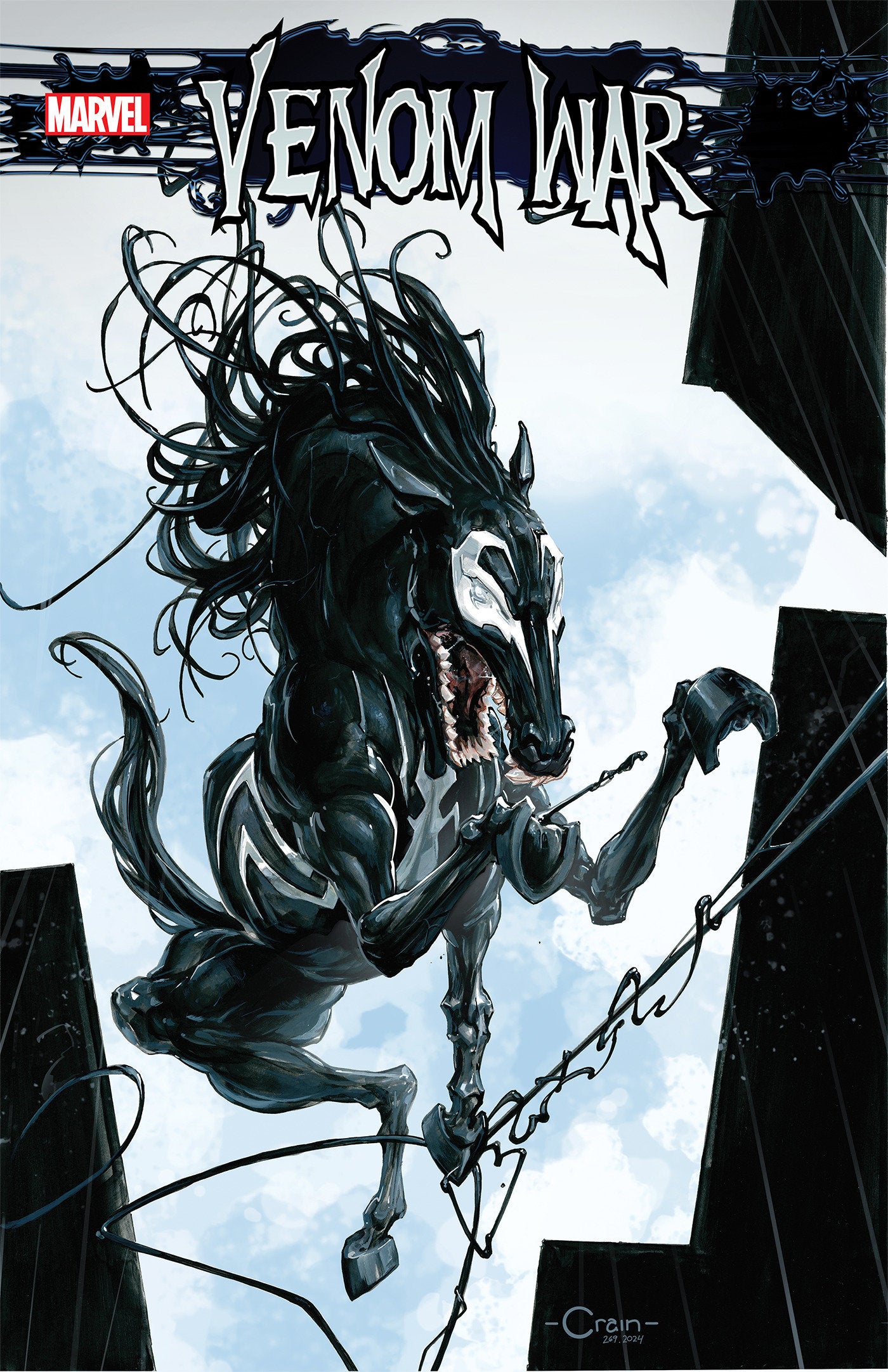 Venom War (2024) #5 Clayton Crain Venom Horse Variant