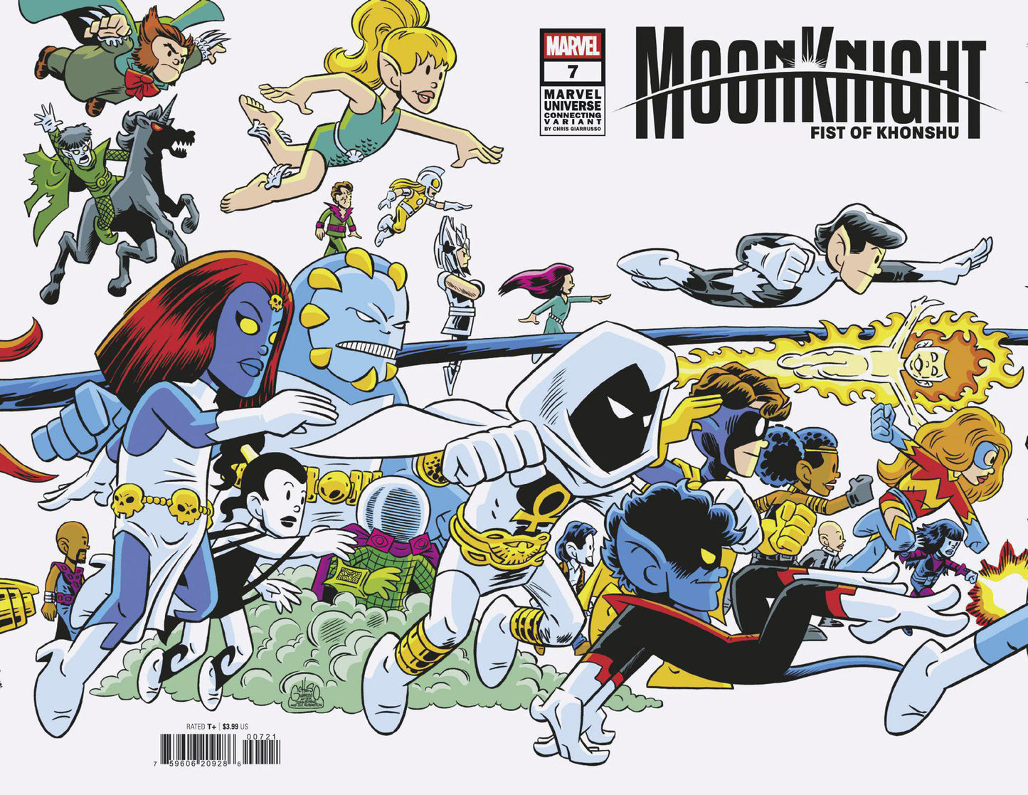 Moon Knight: Fist Of Khonshu (2024) # 7 Chris Giarrusso Marvel Universe Connecting Wrap Variant I