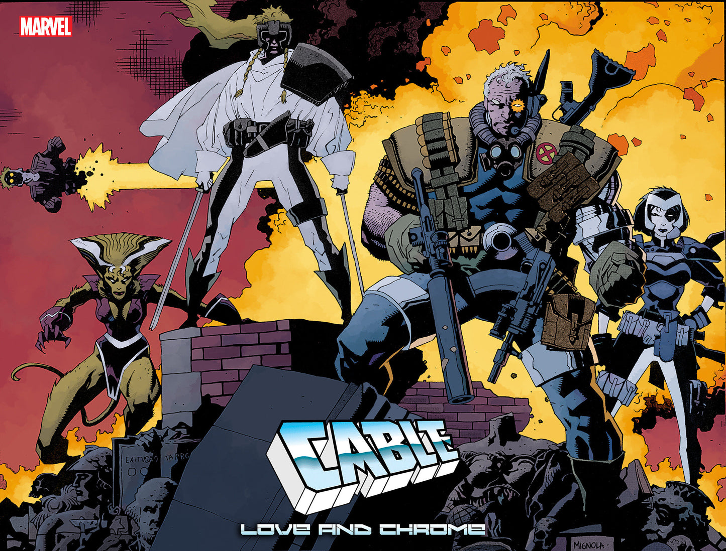 Cable: Love And Chrome (2024) #1 Mike Mignola Wraparound Hidden Gem Variant