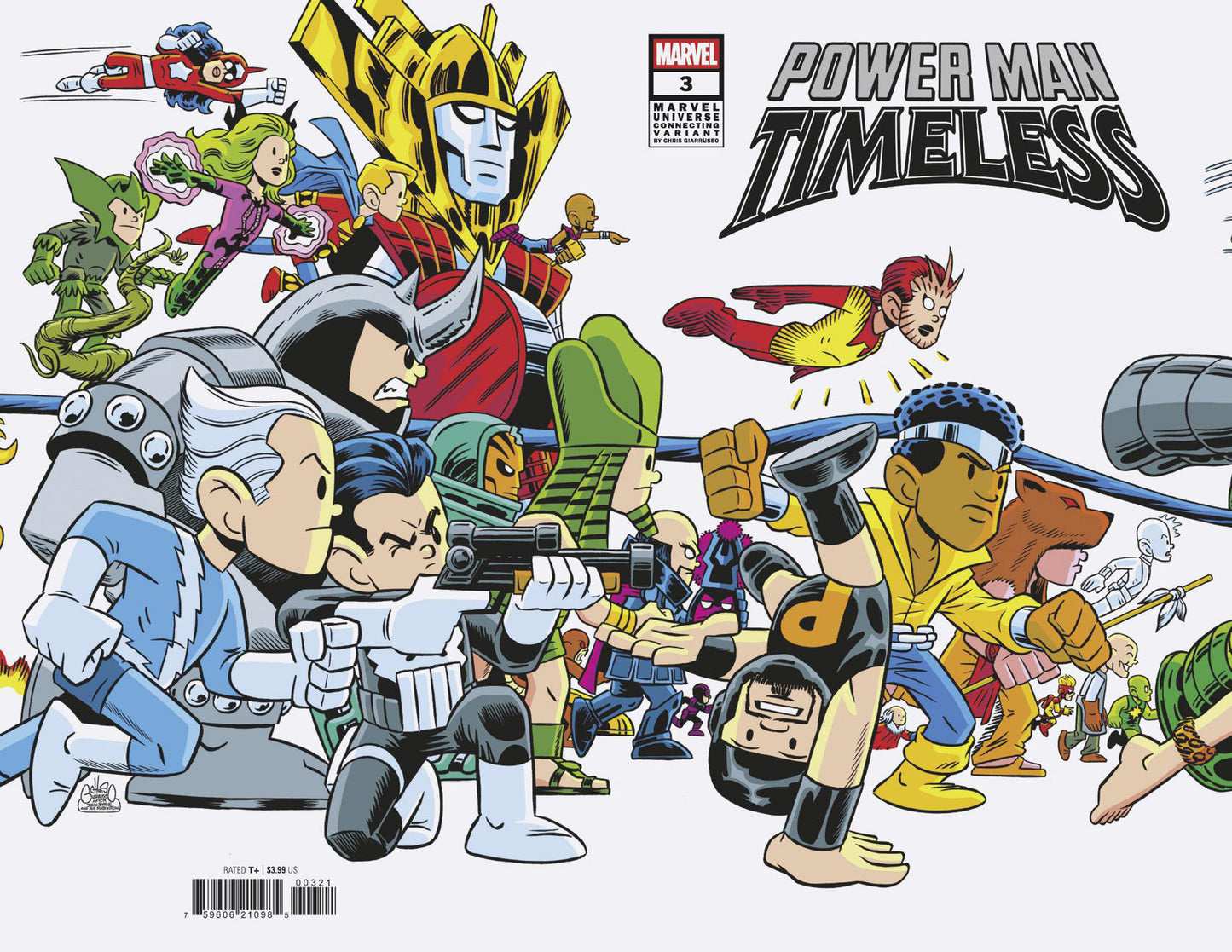 Power Man: Timeless (2025) #3 Chris Giarrusso Marvel Universe Connecting Wrap Variant J