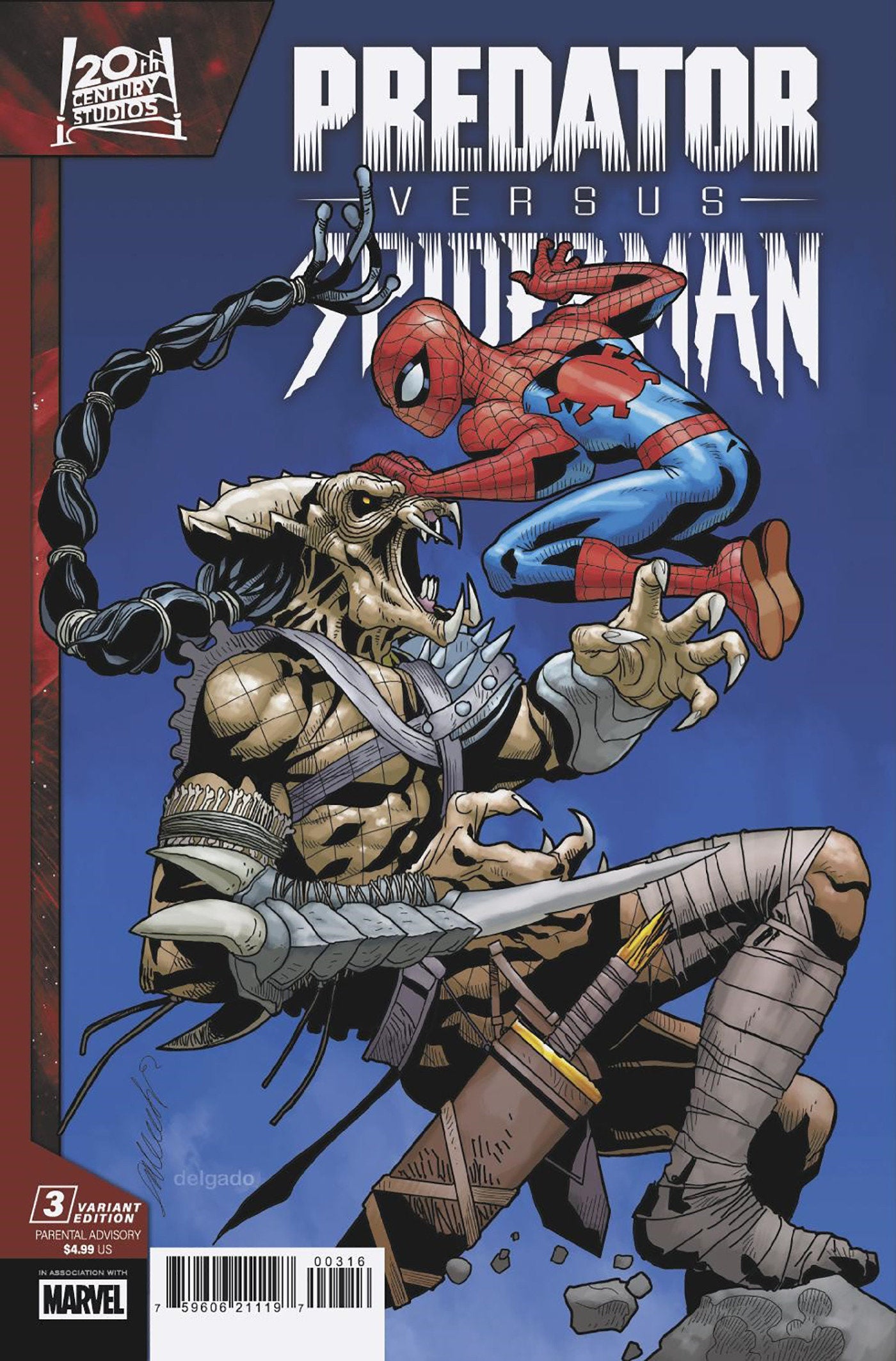 Predator vs Spider-Man (2025) #3 Salvador Larroca 1:25 Variant