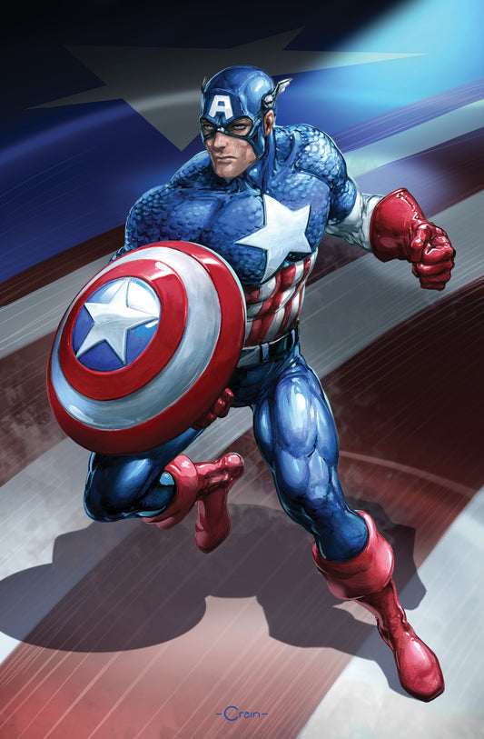 Captain America #7 Clayton Crain 1:50 Virgin Variant