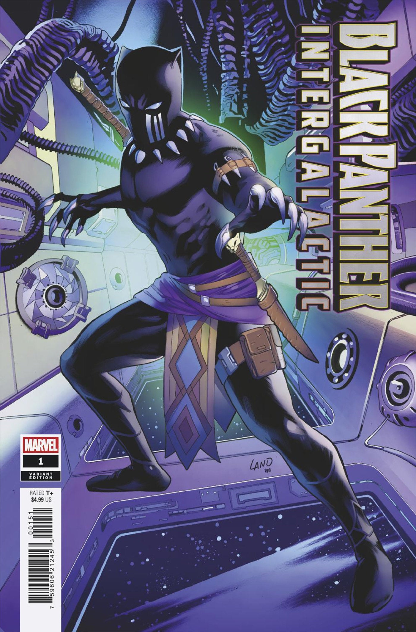 Black Panther: Intergalactic #1 Greg Land Black Panther Variant