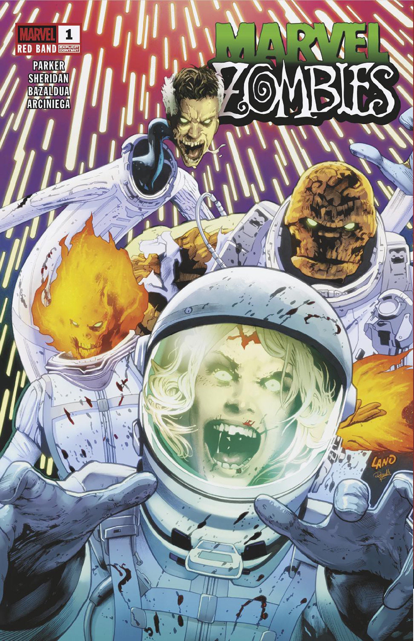 Marvel Zombies: Red Band #1 (2nd Print) Greg Land  Variant [Polybagged]